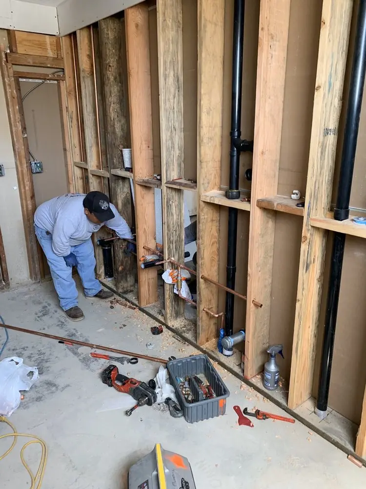 Commercial rough-in plumbing for Water Heater Replacement in Danvers